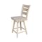International Concepts Tuscany Counter Height Stool, with Swivel, 24" Seat Height, Unfinished S-292SW - alternate 6